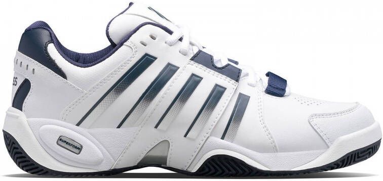 K-Swiss K Swiss Accomplish IV leren tennisschoenen wit blauw zilver