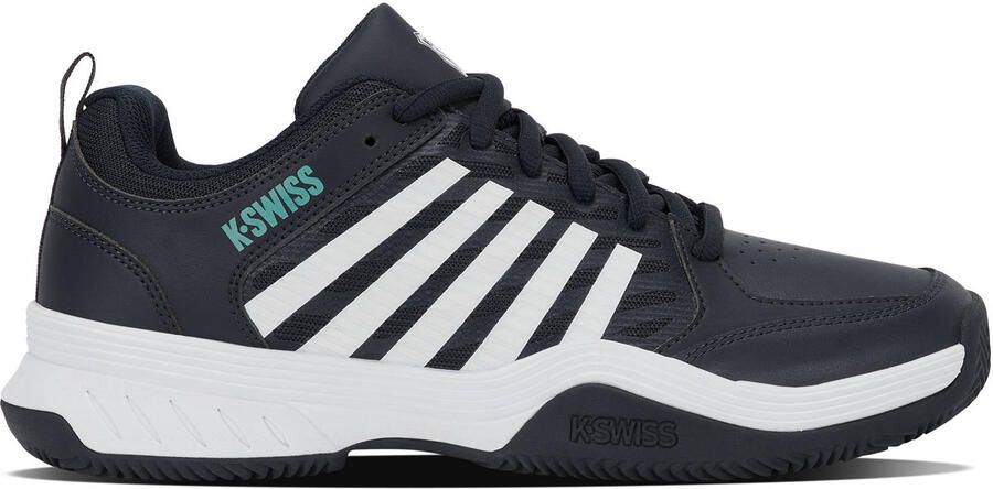 K-Swiss COURT EXPRESS 2 CLAY imitatieleren mesh tennisschoenen zwart wit