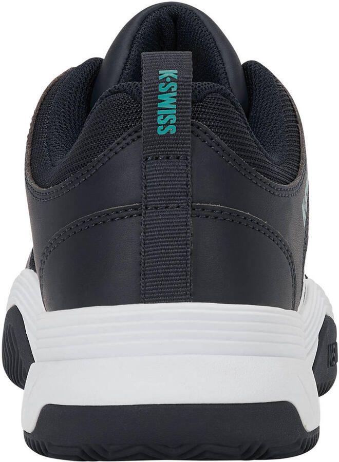 K-Swiss COURT EXPRESS 2 CLAY imitatieleren mesh tennisschoenen zwart wit - Foto 2