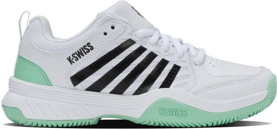 K-Swiss COURT EXPRESS 2 CLAY tennisschoen wit mintgroen zwart - Foto 2