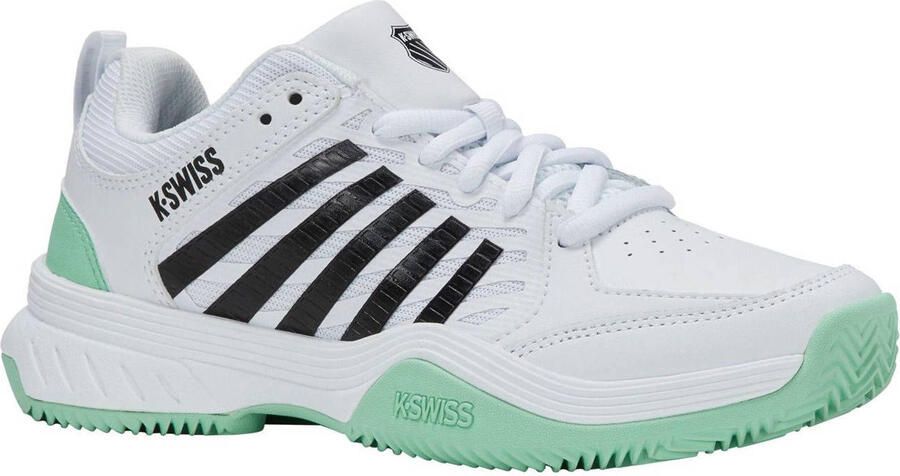 K-Swiss COURT EXPRESS 2 CLAY tennisschoen wit mintgroen zwart