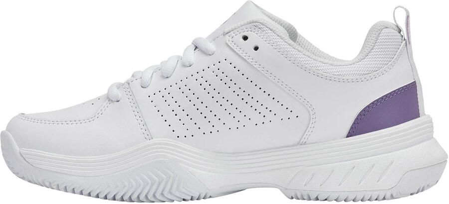 K-Swiss Court Express 2 Clay tennisschoenen wit paars - Foto 2
