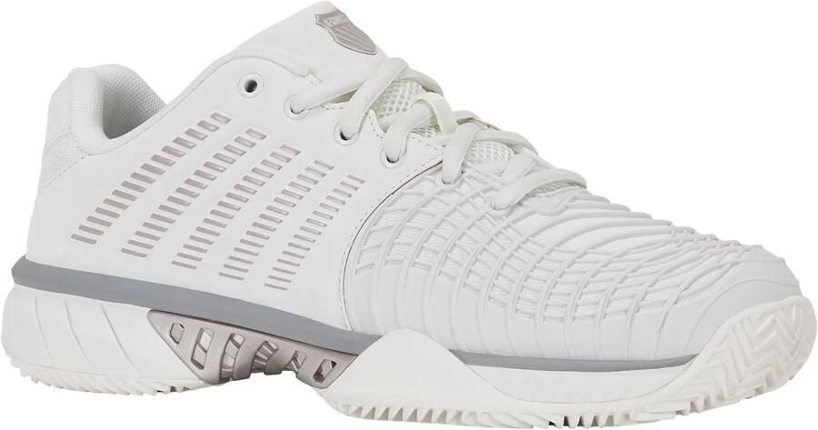 K-Swiss EXPRESS LIGHT 3 CLAY mesh tennisschoenen wit grijs - Foto 2