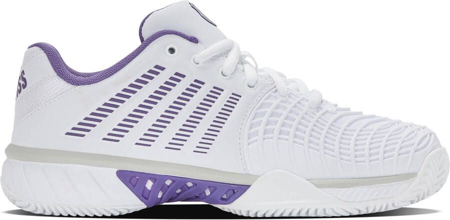 K-Swiss Express Light 3 Clay tennisschoenen wit paars