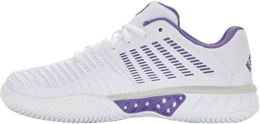 K-Swiss Express Light 3 Clay tennisschoenen wit paars - Foto 2