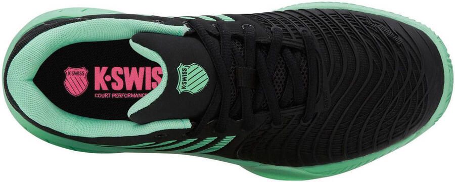 K-Swiss EXPRESS LIGHT 3 CLAY tennisschoenen zwart mintgroen lichtroze - Foto 3