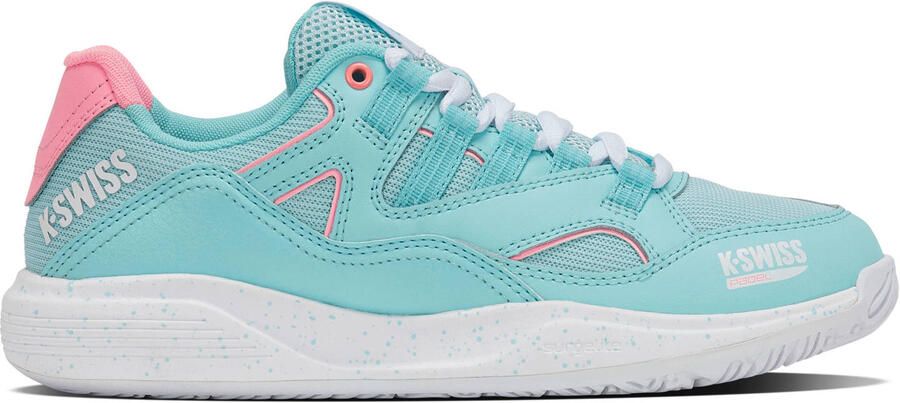 K-Swiss Tura Team padelschoenen aqua wit