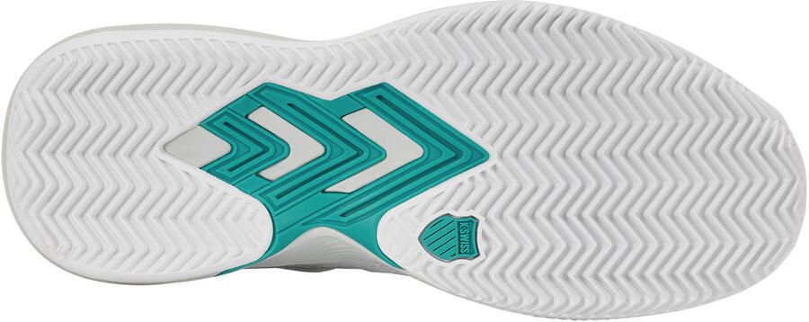 K-Swiss ULTRASHOT LIGHT CLAY mesh tennisschoenen wit lichtblauw - Foto 3