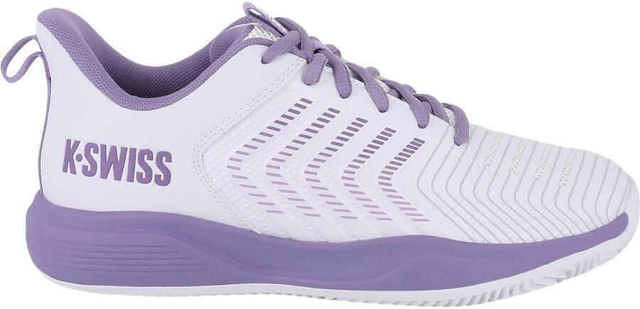 K-Swiss Ultrashot Light Clay tennisschoenen wit paars