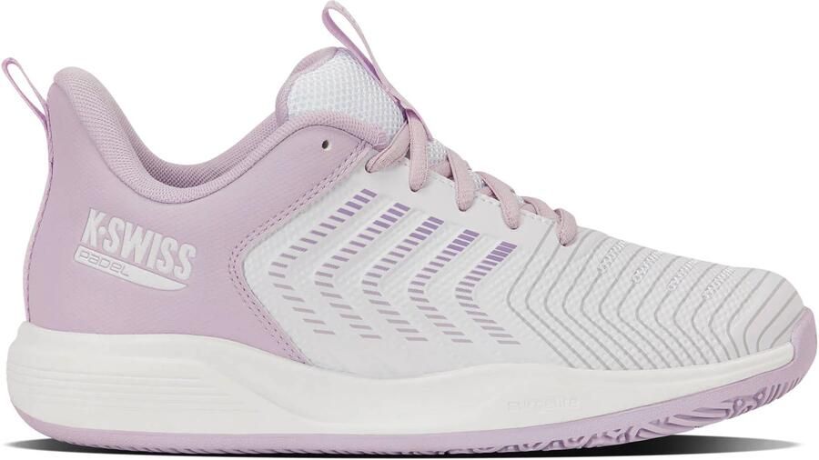 K-Swiss ULTRASHOT LIGHT PADEL mesh tennisschoenen wit lila