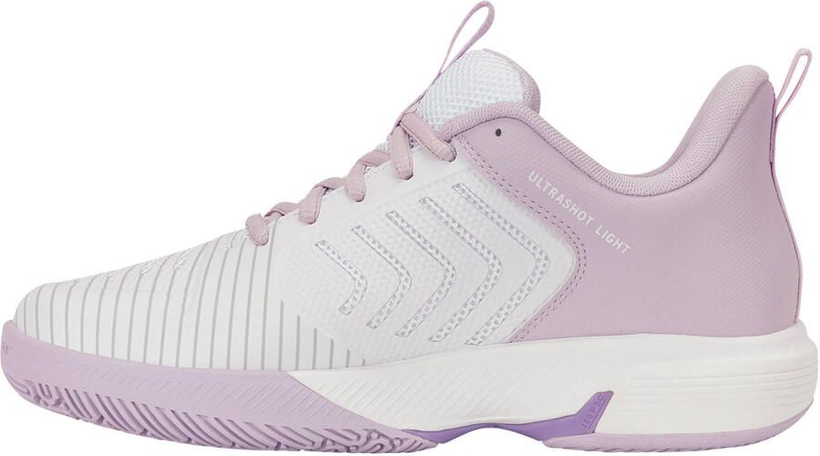 K-Swiss ULTRASHOT LIGHT PADEL mesh tennisschoenen wit lila - Foto 2