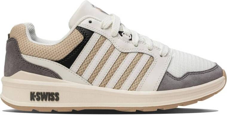 K-Swiss Rival Trainer leren sneakers wit zand