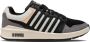 K-Swiss Rival Trainer leren sneakers zwart wit grijs - Thumbnail 1