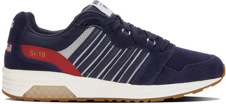 K-Swiss SI-18 Rannell Suede USA Heren Sneakers Schoenen Blauw 08533-439-M