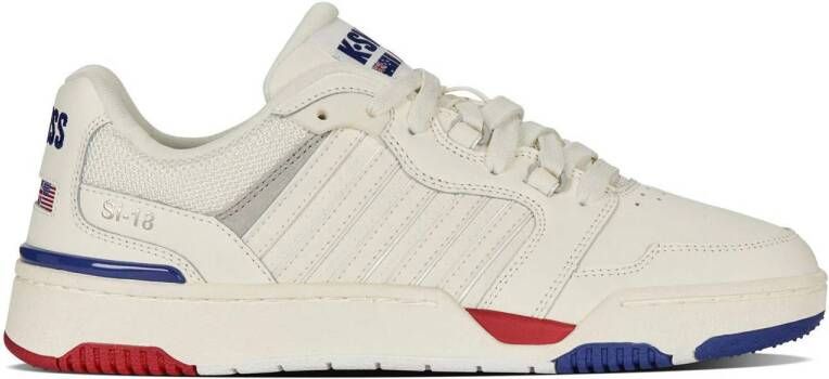 K-Swiss SI-18 Rival sneakers wit donkerblauw rood