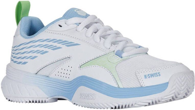 K-Swiss Speedex Clay tennisschoenen wit lichtblauw groen