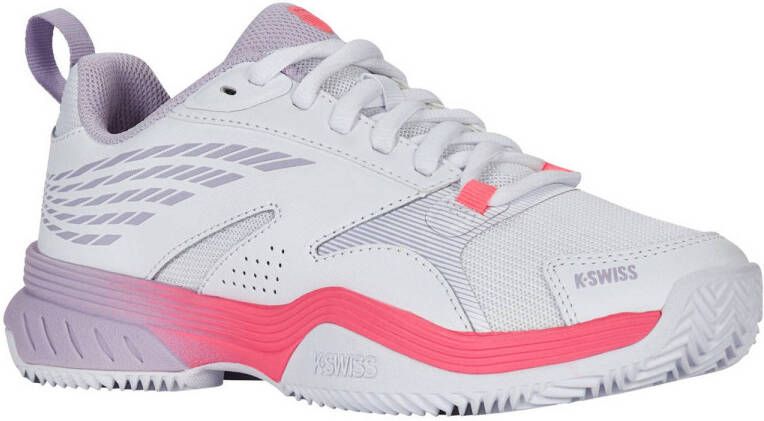 K-Swiss Speedex Clay tennisschoenen wit lila roze