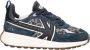 Kaotiko Detroit Glam suède sneakers zwart panter - Thumbnail 1
