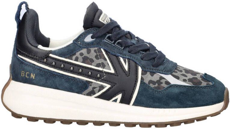 Kaotiko Detroit Glam suède sneakers zwart panter