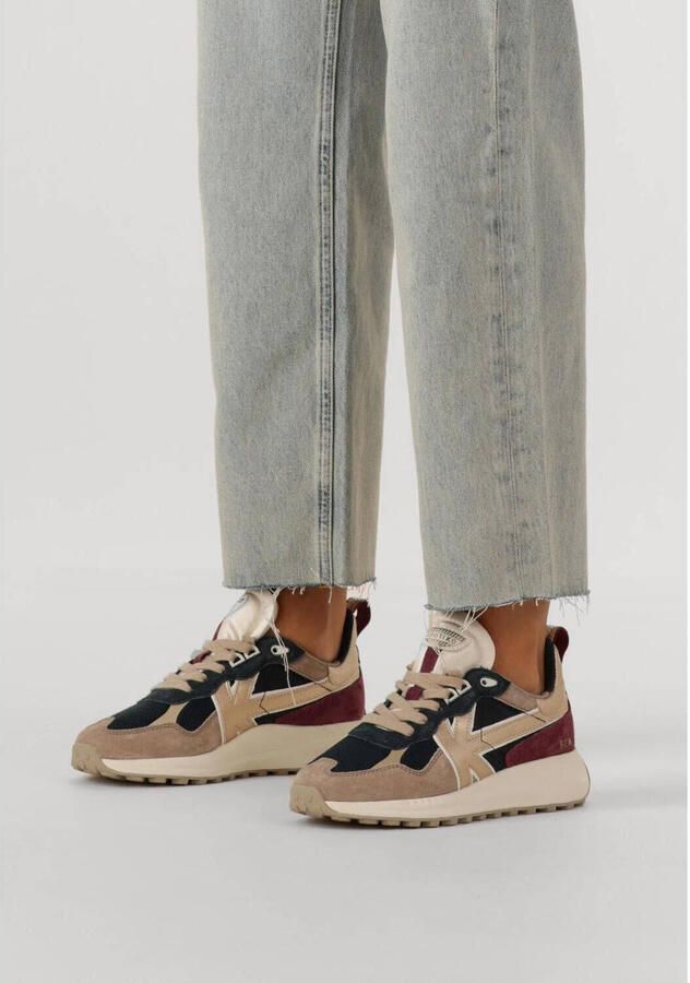 Kaotiko Detroit Glam Sneakers Dames Leren Sneaker Blauw - Foto 3