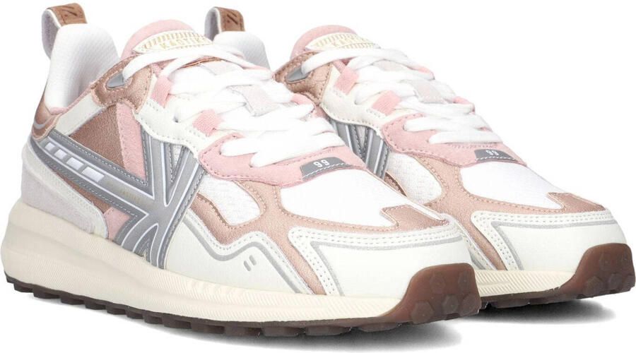 Kaotiko Detroit Sneakers Leren Sneaker Dames Lichtroze - Foto 2