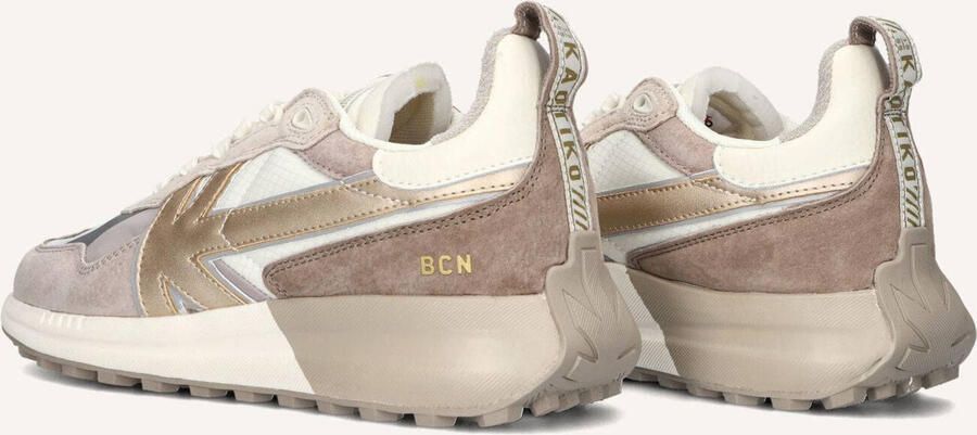 Kaotiko DETROIT GOLD WHITE-GOLD Lage sneakers Dames sneakers Wit beige