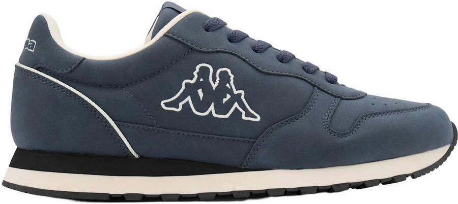 Kappa imitatieleren sneakers met logo blauw
