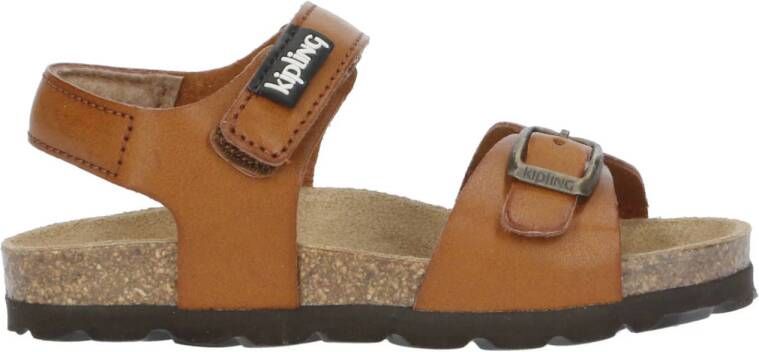 Kipling Fabio 7 leren sandalen cognac Bruin Jongens Leer Effen 23