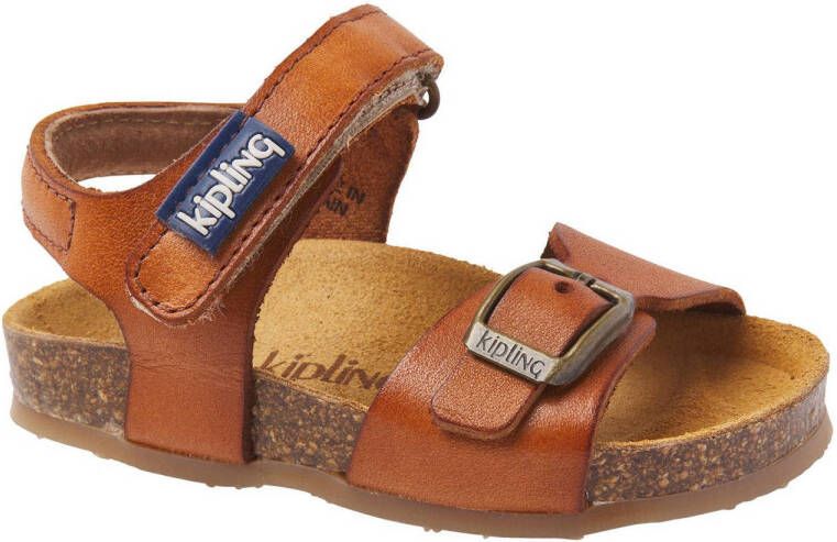 Kipling Fabio leren sandalen cognac Bruin Leer Effen 28