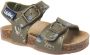 Kipling leren sandalen kaki Groen Jongens Leer All over print 28 - Thumbnail 1