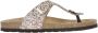 Kipling Madonna 3 teenslippers met glitters roze Meisjes Leer 32 - Thumbnail 1