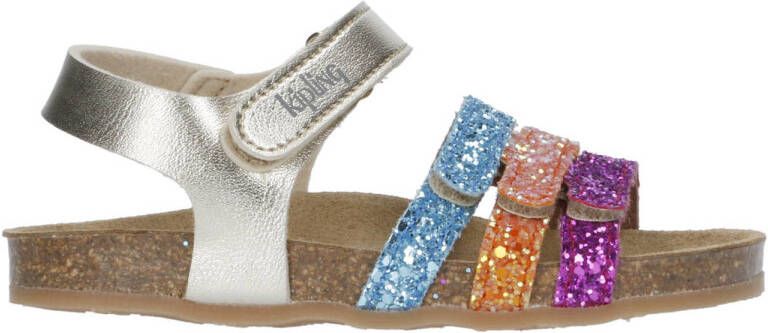 Kipling Nostalgia sandalen zilver roze oranje blauw Meisjes Imitatieleer 25