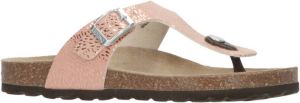 Kipling Pepita 3 teenslippers lichtroze zilver