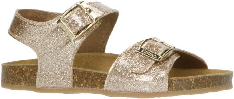 Kipling sandalen goud met glitters
