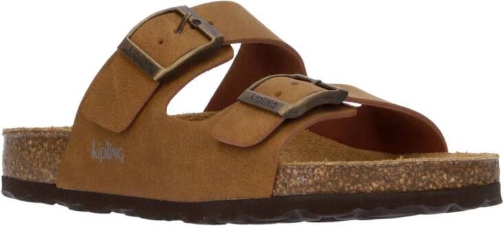 Kipling Sunset 1 nubuck sandalen cognac