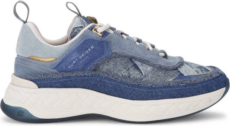 KURT GEIGER LONDON Lage Sneakers Dames Kensington Sneaker Maat: 36 Materiaal: Suède Kleur: Blauw