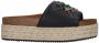 Kurt Geiger London Kensington Eye Flatform Slippers Dames Zwart - Thumbnail 2