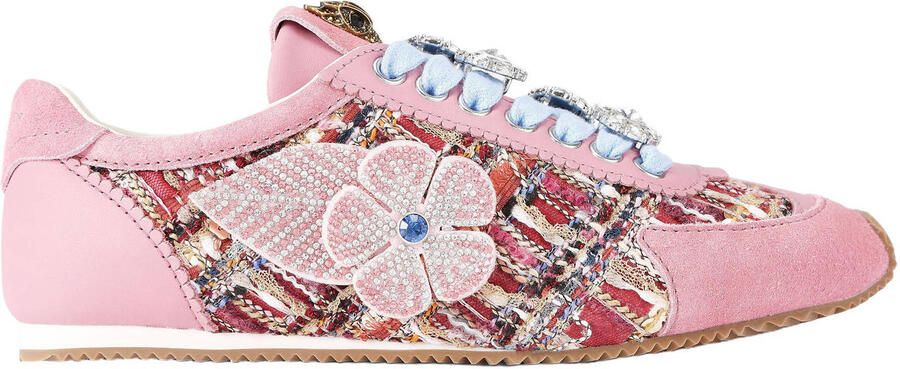 Kurt Geiger Islington leren sneakers roze