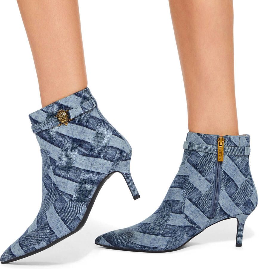 Kurt Geiger Dames Enkellaars Kensington Flexi Ankle Boots Jeansblauw