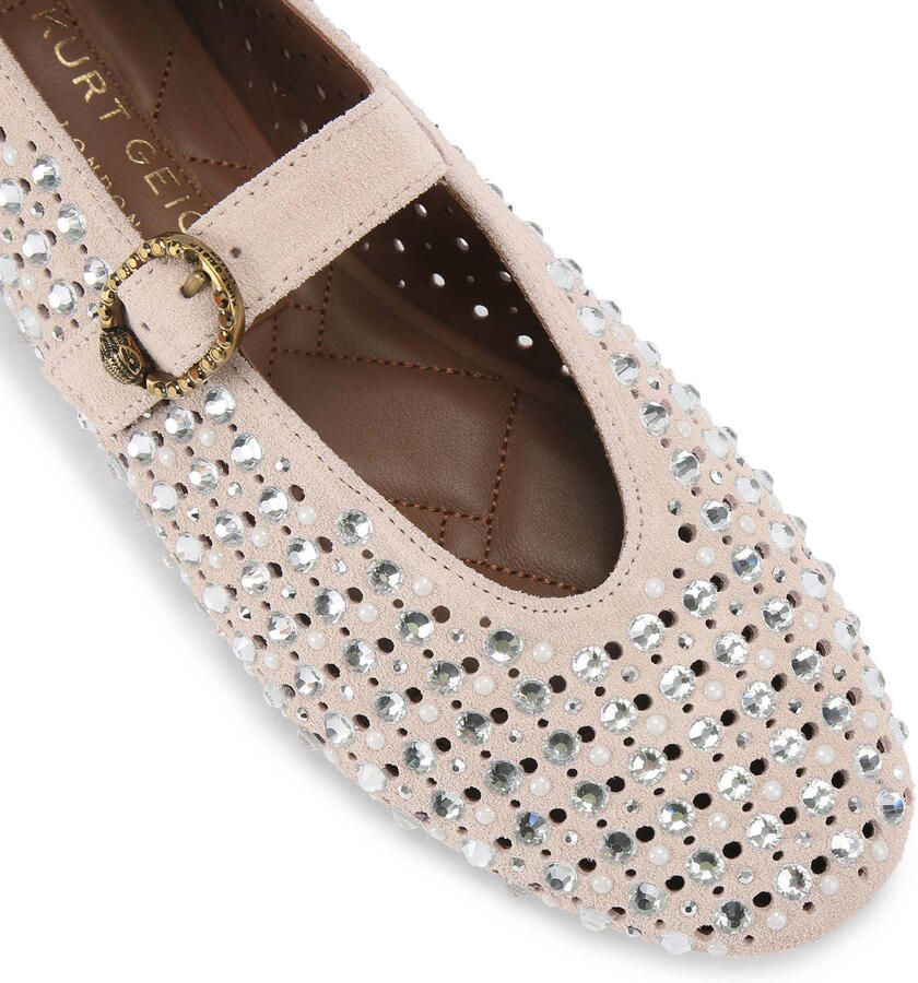 Kurt Geiger London Pom Moccasin Mocassins Dames Instappers Zilverkleurig - Foto 7