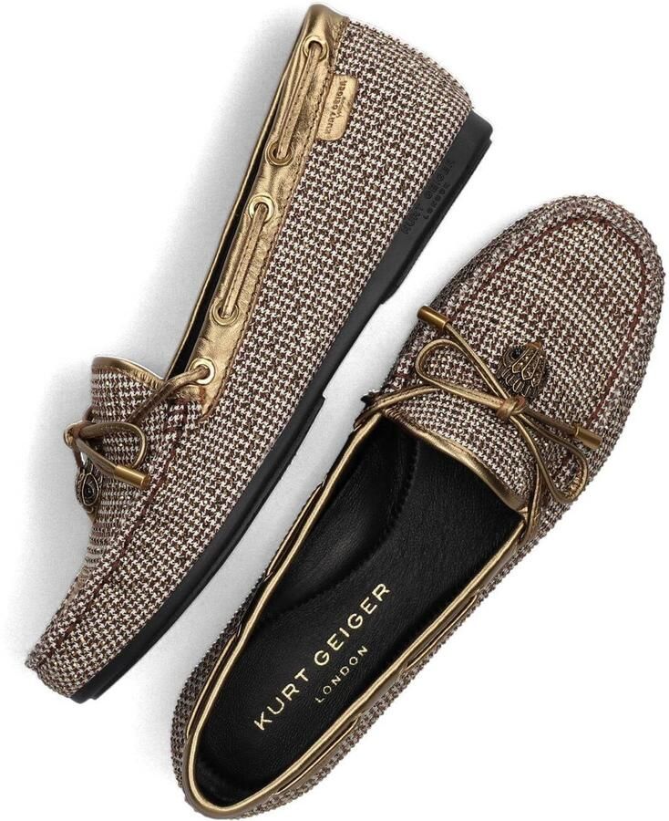 KURT GEIGER LONDON Mocassins Dames Eagle Moccasin Textiel Beige - Foto 6