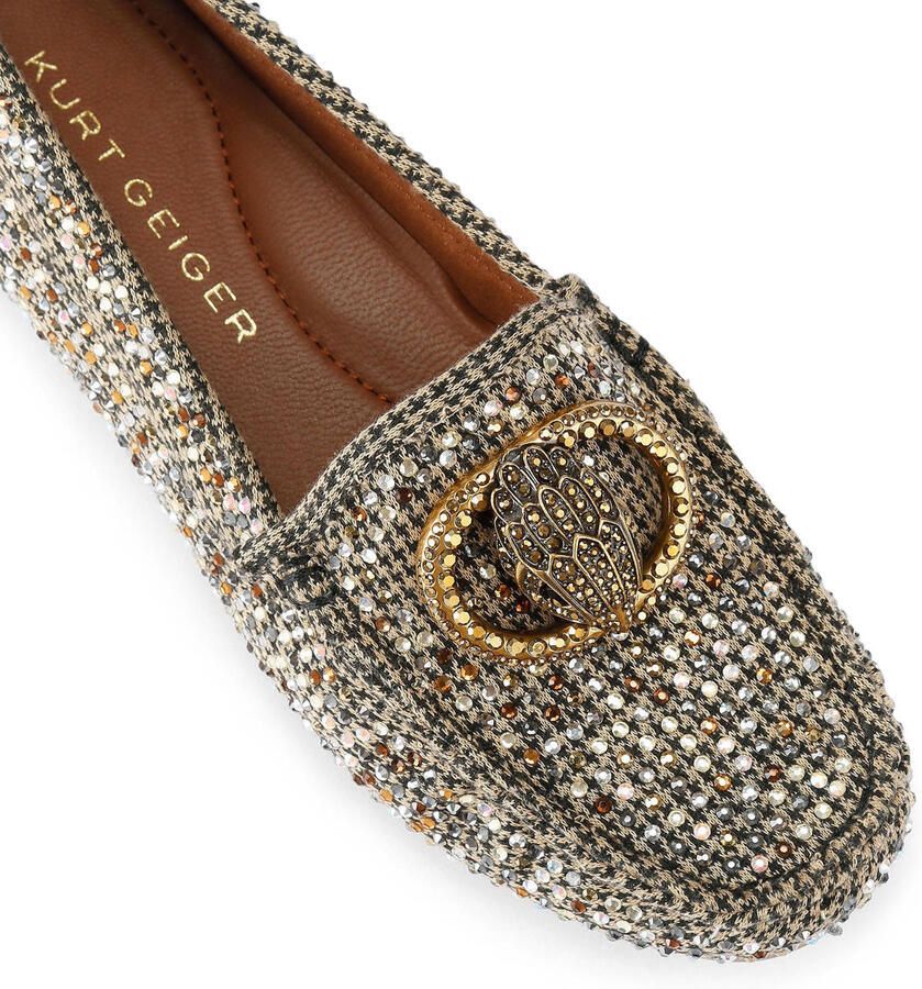 Kurt Geiger London Chelsea Moccasin Mocassins Dames Instappers Goudkleurig - Foto 6