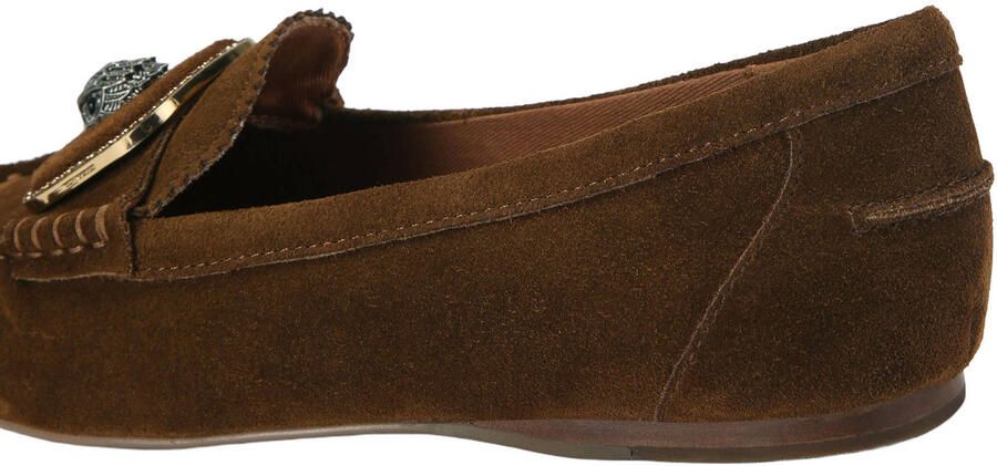 Kurt Geiger Pimlico suède mocassins met strass-steentjes bruin - Foto 3