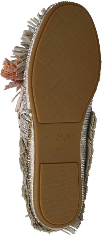 Kurt Geiger London Pom Moccasin Mocassins Dames Instappers Zilverkleurig - Foto 10