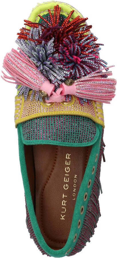 Kurt Geiger Pompom suède mocassins multi - Foto 2