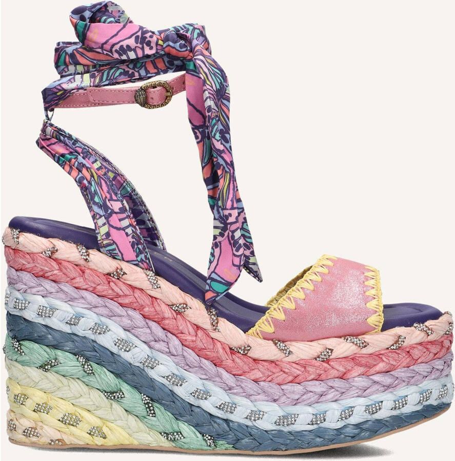 Kurt Geiger London Chelsea Scarf Wedge Sandalen Dames Multi - Foto 5