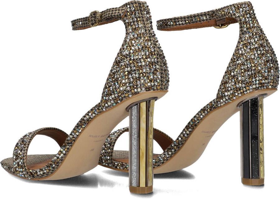 Kurt Geiger London Perspex Heel Sandal Sandalen Dames Goudkleurig - Foto 3