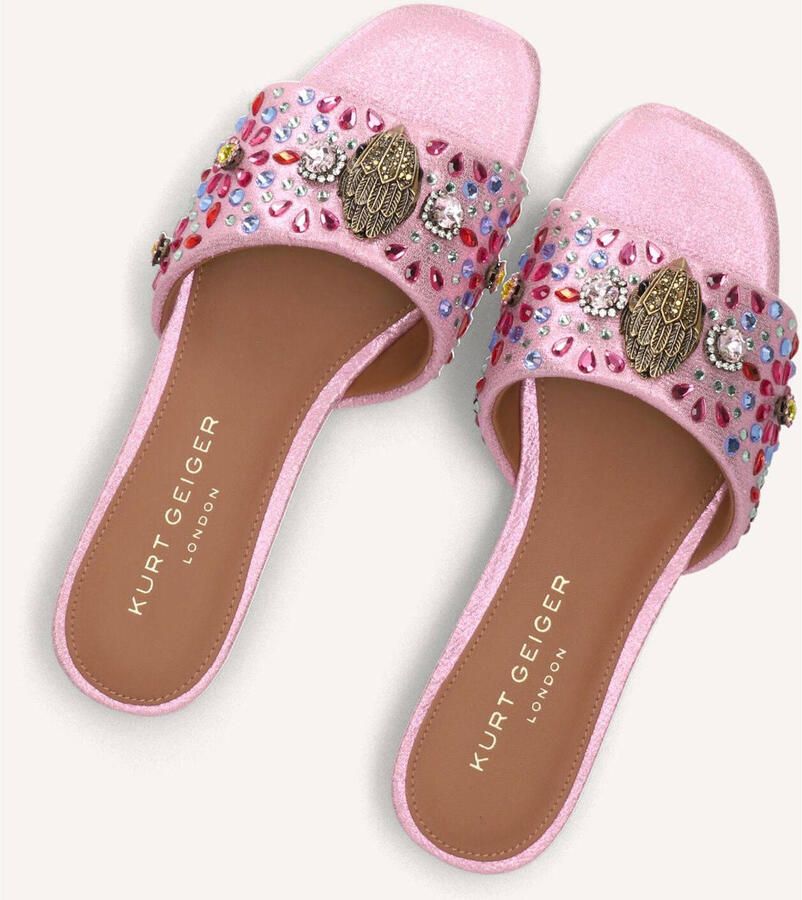 Kurt Geiger London Kensington Flat Sandal Slippers Dames Roze - Foto 5