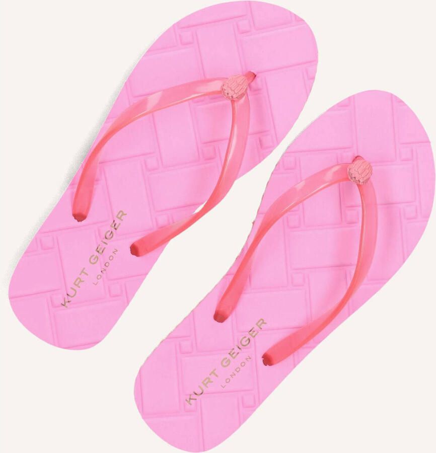 Kurt Geiger London Kensington Q Flip Flop Slippers Dames Roze - Foto 5