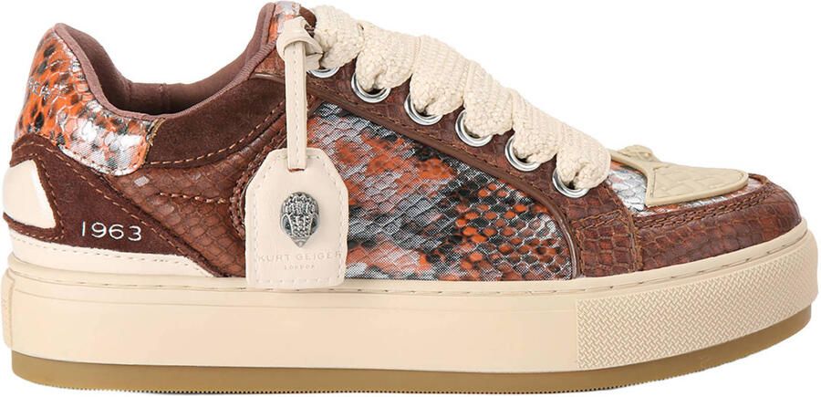 Kurt Geiger Tag leren sneakers bruin